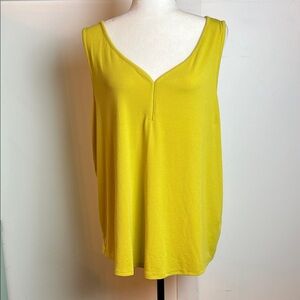 Chartreuse Yellow Sleeveless Women's Top